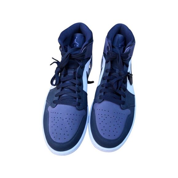 Deadstock Nike Air Jordan 1 Mid Obsidian Sanded Purple Size 12 - Picture 2 of 12